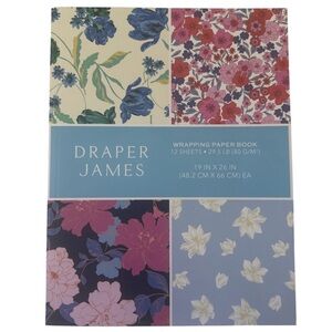 Draper James Floral Wrapping Paper Book 12 Sheets 19” x 26” Gift Wrap